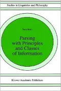 Parsing With Principles And Classes Of Information