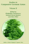Studies in Comparative Germanic Syntax