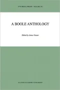 A Boole Anthology