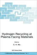 Hydrogen Recycling at Plasma Facing Materials