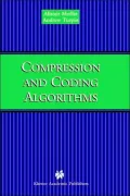 Compression And Coding Algorithms