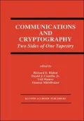 Communications and Cryptography