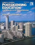 Post-Licensing Education for Real Estate Salespersons