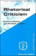 Rhetorical Criticism: Context, Method, and the Book of Jonah
