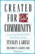 Created for Community: Connecting Christian Belief with Christian Living
