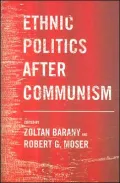 Ethnic Politics after Communism