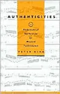 Authenticities: Philosophical Reflections on Musical Performance
