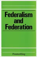 Federalism and Federation
