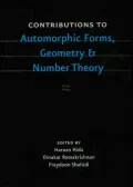Contributions to Automorphic Forms, Geometry, and Number Theory: A Volume in Honor of Joseph Shalika