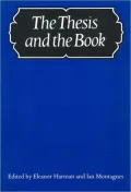 The Thesis and the Book