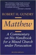 Matthew; A Commentary on His Handbook for a Mixed Church under Persecution