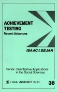 Book cover of Achievement Testing: Recent Advances, Vol. 36
