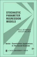 Stochastic Parameter Regression Models, Vol. 51