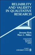 Reliability And Validity In Qualitative Research, Vol. 1
