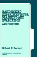 Randomized Experiments For Planning And Evaluation, Vol. 44