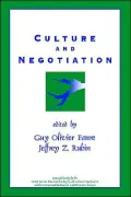 Culture and Negotiation: The Resolution of Water Disputes