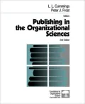 Publishing In The Organizational Sciences, Vol. 1
