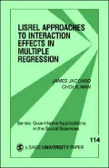 Lisrel Approaches To Interaction Effects In Multiple Regression
