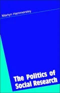 The Politics Of Social Research