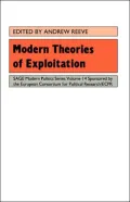 Modern Theories of Exploitation, Vol. 14