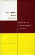 Philosophy, Revision, Critique: Rereading Practices in Heidegger, Nietzsche and Emerson