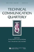 State of Rhetoric of Science And Technology A Special Issue of Technical Communication Quart...