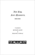 New York Alien Residents, 1825-1848