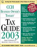Cch Business Owner's Toolkit Tax Guide 2003