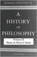 A History of Philosophy: Maine de Biran to Sart, Vol. 9