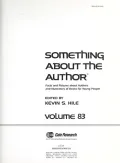 Something about the Author, Vol. 83