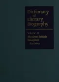 Dictionary of Literary Biography: Modern British Essayists, Vol. 98