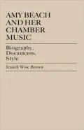 Amy Beach And Her Chamber Music