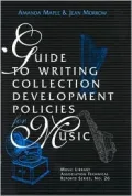 Guide To Writing Collection Development Policies For Music