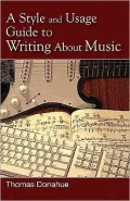 A Style and Usage Guide to Writing About Music