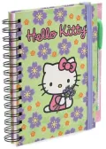 Hello Kitty Hello Flowers!: Wire-o Bound Blank Journal with Pen