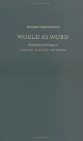 World As Word: Philosophical Theology in Gerard Manley Hopkins