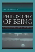Philosophy of Being: A Reconstructive Essay in Metaphysics