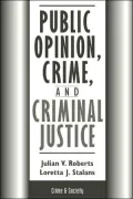 Public Opinion, Crime, and Criminal Justice