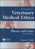Introduction to Veterinary Medical Ethics