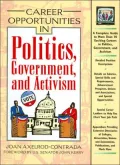Career Opportunities in Politics, Government, and Political Activism