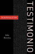 Testimonio : On the Politics of Truth
