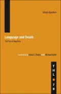 Language and Death : The Place of Negativity