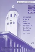 Affirmative Action in Higher Education A Dilemma of Conflicting Principles