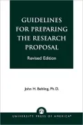 Guidelines For Preparing The Research Proposal (Rev)