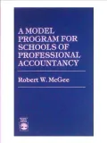 A Model Program for Schools of Professional Accountancy