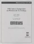 19th Annual Bacus Symposium on Photomask Technology and Management 15-17 September 1999 Mont...