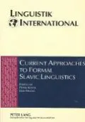 Current Approaches to Formal Slavic Linguistics Contributions of the Second European Confere...