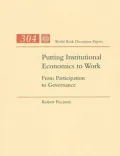 Putting Institutional Economics to Work