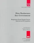 How Businesses See Government: Responses from Private Sector Surveys in 69 Countries