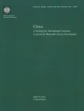 China: A Strategy for International Assistance to Accelerate Renewable Energy Development